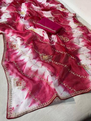 Vinayak pitta work designer surat saree market